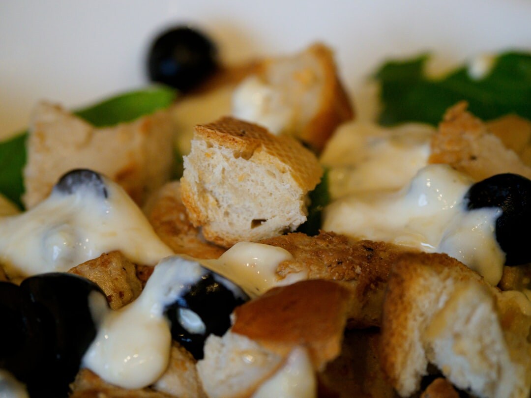 stale bread croutons